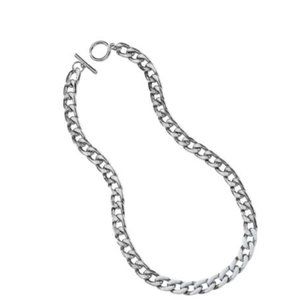 Park Lane Lance Necklace in Silver w blue accent